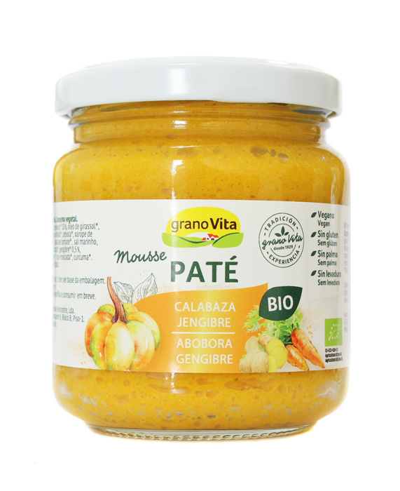 PATE MOUSSE DE CALABAZA Y JENGIBRE BIO 175GR