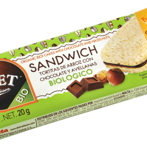SANDWICH ARROZ CACAO AVELLANAS 60GR