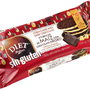 TORTITAS DE MAIZ CHOCOLATE NEGRO SIN GLUTEN 125 GR