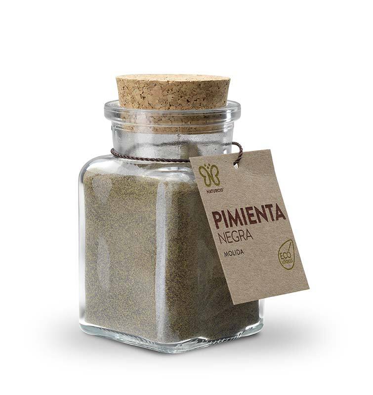 PIMIENTA NEGRA MOLIDA BIO GOURMET B.C 90 GR.