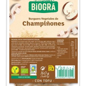 REFRIG HAMBURGUESA VEGETAL DE CHAMPIÑONES 160 g