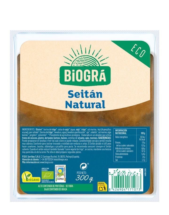 REFRIG SEITAN NATURAL 300 g