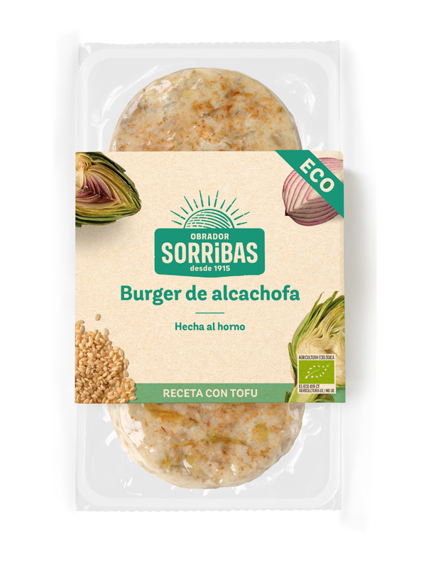 REFRIG BURGER VEGETAL DE ALCACHOFA 160g Sorribas