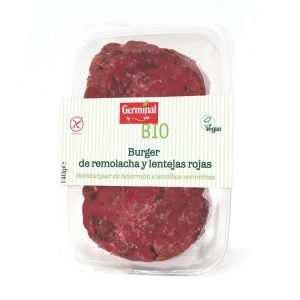 REFRIG BURGER DE REMOLACHA Y LENTEJAS ROJAS   y  GLUTEN FREE 140G