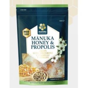 MEL DE MANUKA MGO 100+ rebuçados propolis 120gr.