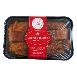 CONGELADO COSTILLAS LACADAS A LA BARBACOA 350 GRS COMPASIÓN