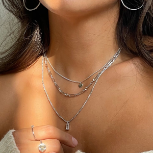 COLAR 24KAE, PRATA 925