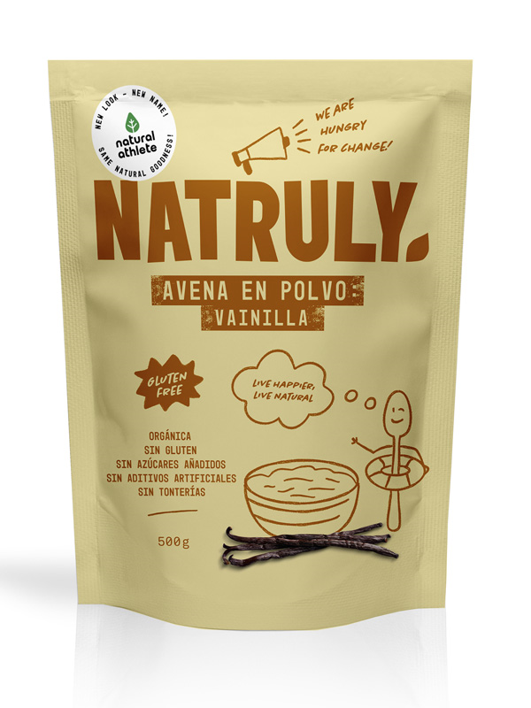NATURAL AVENA EN POLVO VAINILLA BIO 500 G