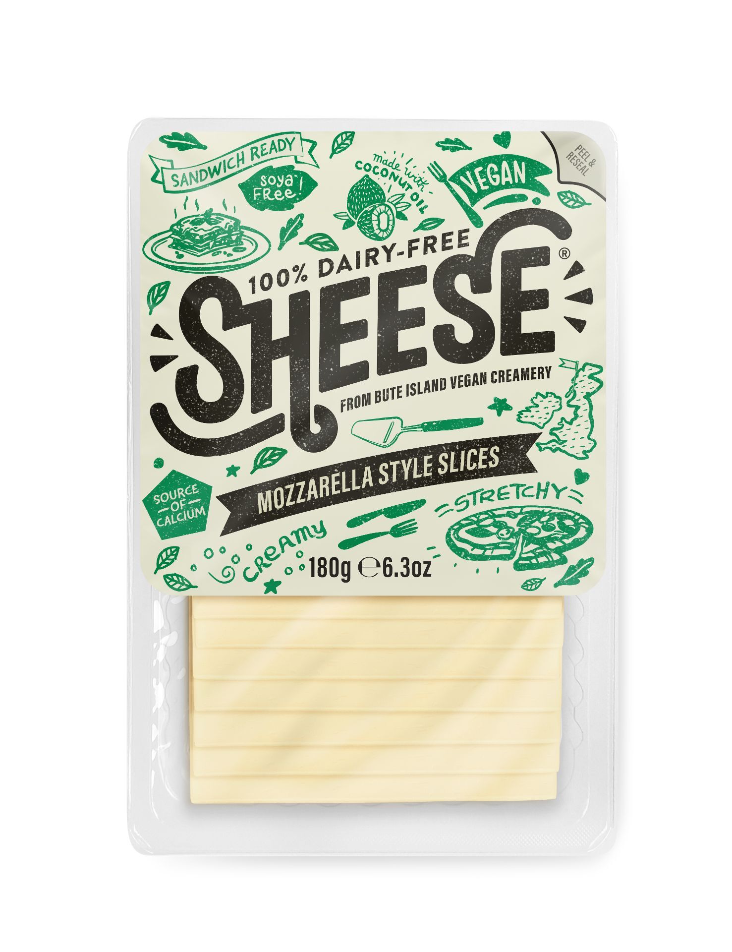REFRIG QUESO ESTILO MOZZARELLA EN LONCHAS 180G