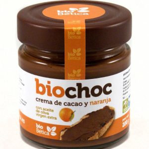 BIOCHOC CREMA DE CACAO NARANJA BIO 200GR CRISTAL