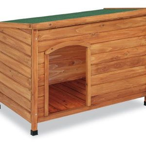 Caseta de madera techo plano pequeña