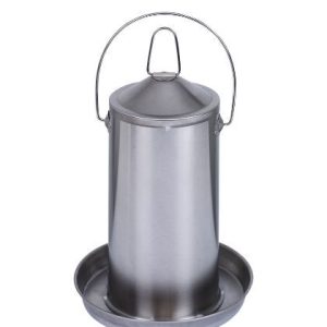 Bebedero inox. aves - 4 lts.
