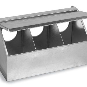 Comedero palomas metalico - 3 huecos