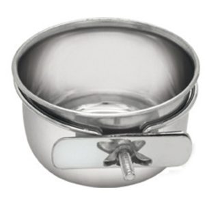 Comedero Ac.Inox. 0.9L C/Soporte