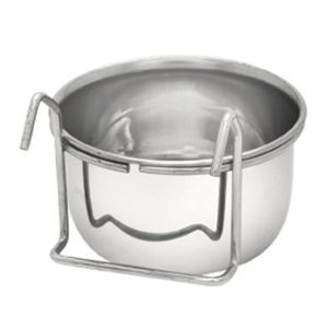 Comedero Ac.Inox. 0.6L C/Gancho