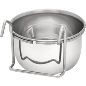 Comedero Ac.Inox. 0.9L C/Gancho
