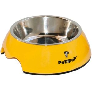 'Comedero Melamina Petipop Amarillo T''S'''