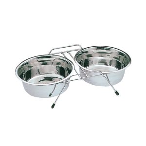 Comedero Doble C/Soporte-4