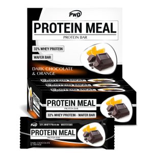 BARRITA CHOCOLATE NEGRO Y NARANJA PROTEIN MEAL 35GR SIN AZUCAR AÑADIDO