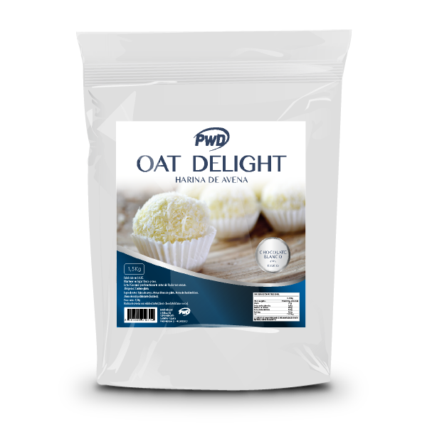 HARINA DE AVENA OAT DELIGHT CHOCOLATE BLANCO Y COCO 1.5 KG