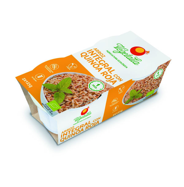 VASITO ARROZ INTEGRAL Y QUINOA ROJA BIO PRECOCINADO 2x125GR