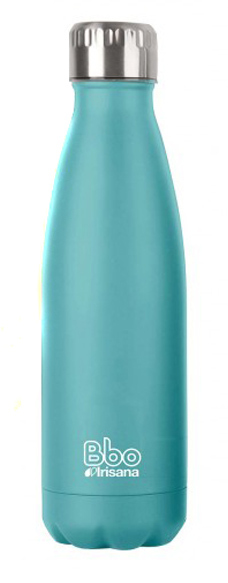 BOTELLA BBO TERMO ACERO INOXIDABLE 750ML TURQUESA y FUNDA IRISANA