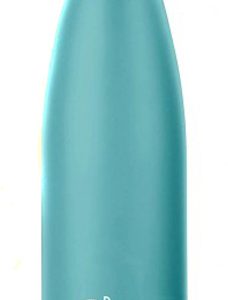 BOTELLA BBO TERMO ACERO INOXIDABLE 500ML TURQUESA  y  FUNDA IRISANA
