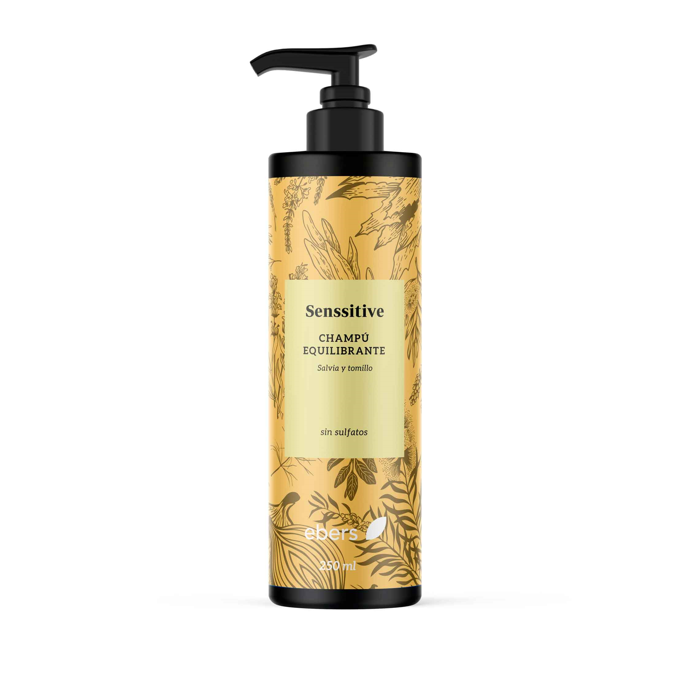 CHAMPÚ EQUILIBRANTE ANTICASPA GRASA 250 ML (sin sulfatos)
