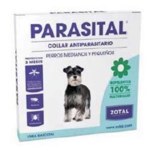 PARASITAL coleira antiparasitaria cães peq/med