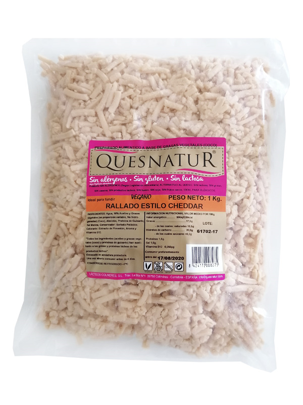 REFRIG QUESO RALLADO ESTILO CHEDDAR 1KG