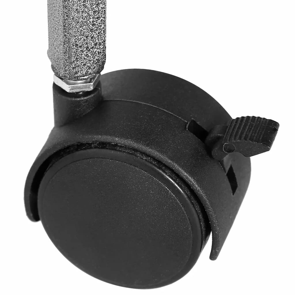 Gaiola para pássaros 54x54x146 cm aço preto - Image 6