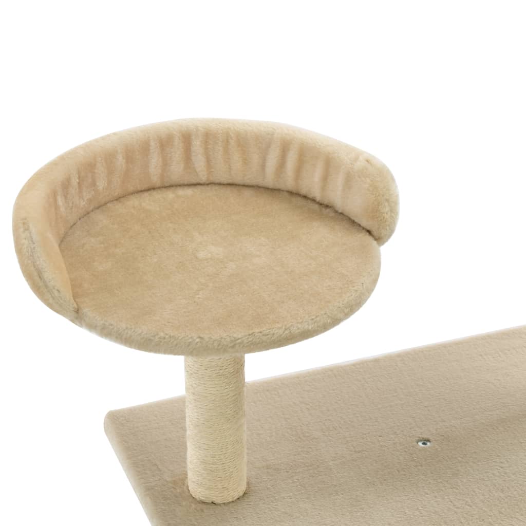 Árvore para gatos c/ postes arranhadores sisal 95 cm bege - Image 4