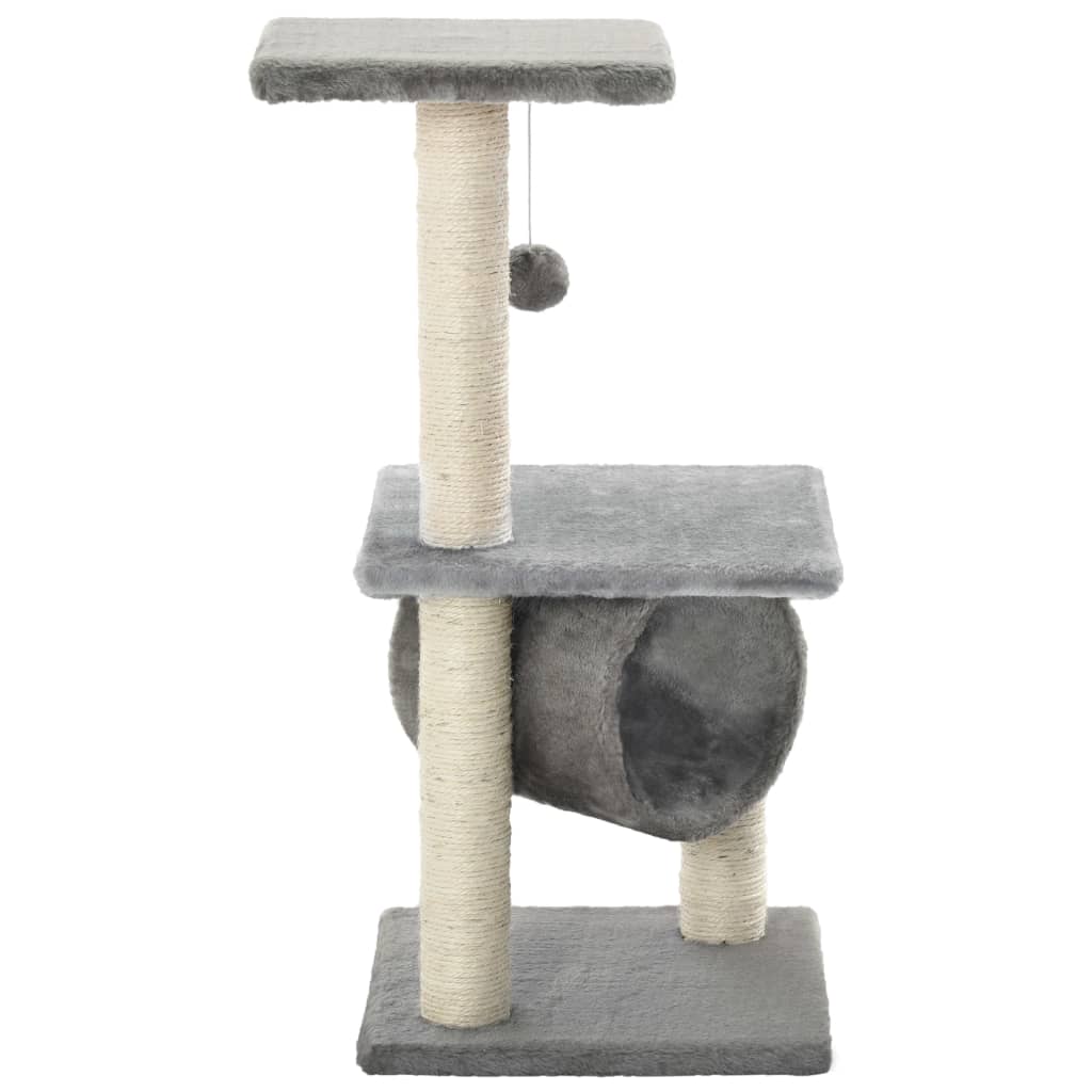 Árvore com postes arranhadores sisal 65 cm cinzento - Image 2