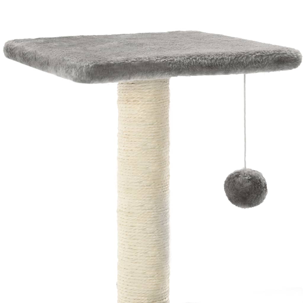 Árvore com postes arranhadores sisal 65 cm cinzento - Image 3