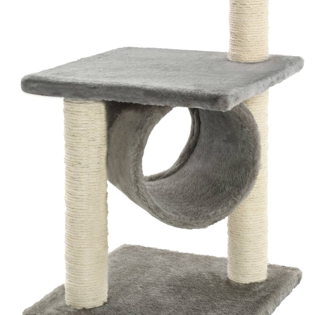 Árvore com postes arranhadores sisal 65 cm cinzento - Image 4