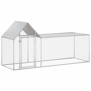 Galinheiro 3x1x1,5 m aço galvanizado