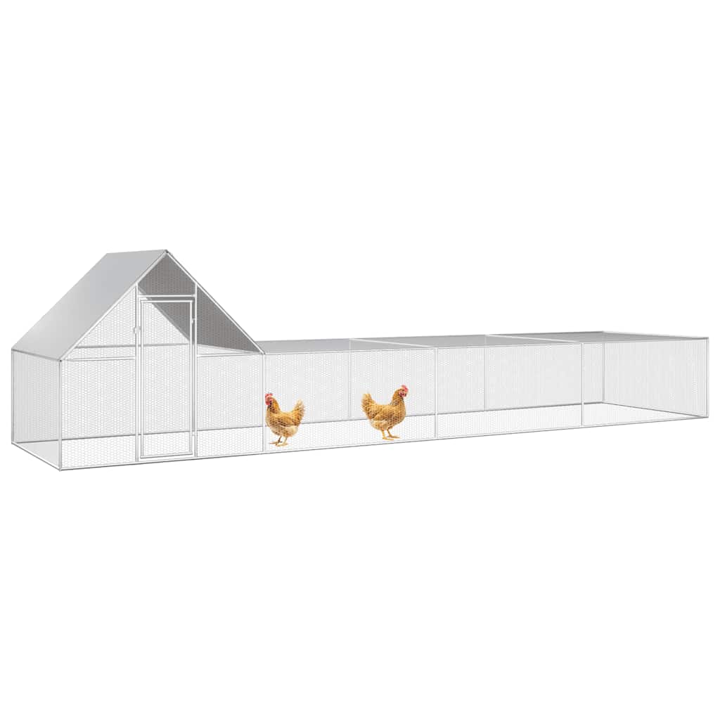 Galinheiro 8x2x2 m aço galvanizado - Image 2