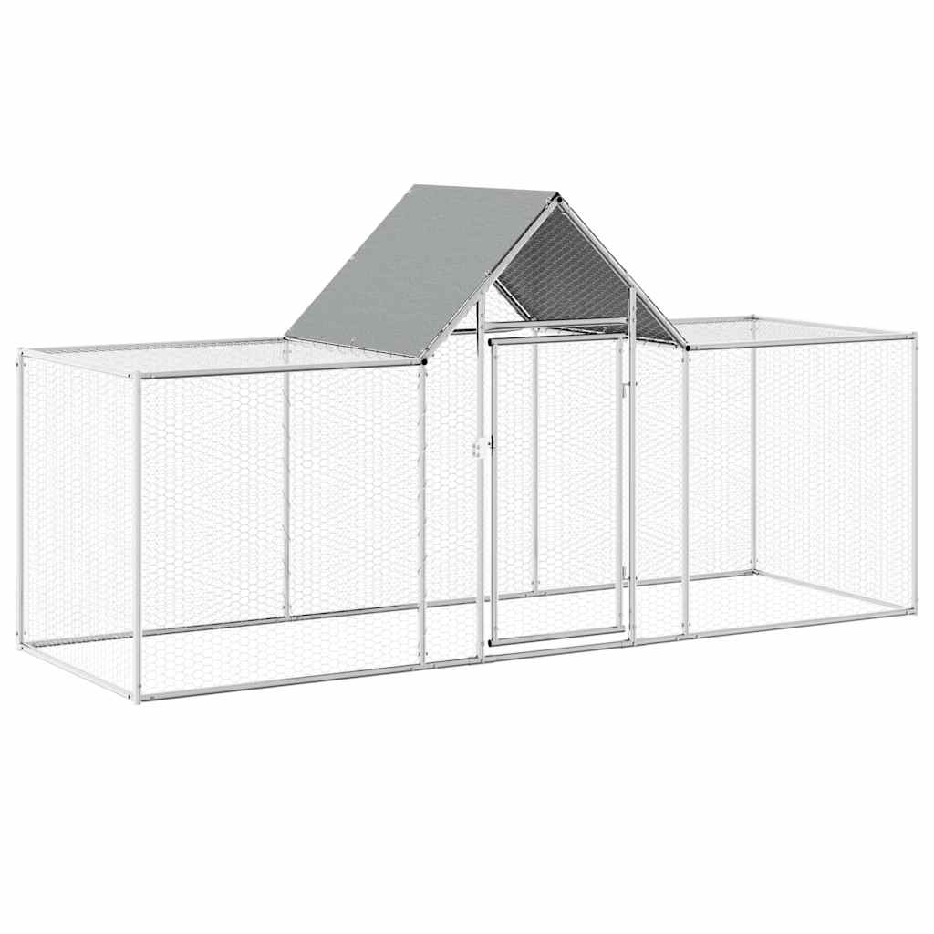 Galinheiro 3x1x1,5 m aço galvanizado