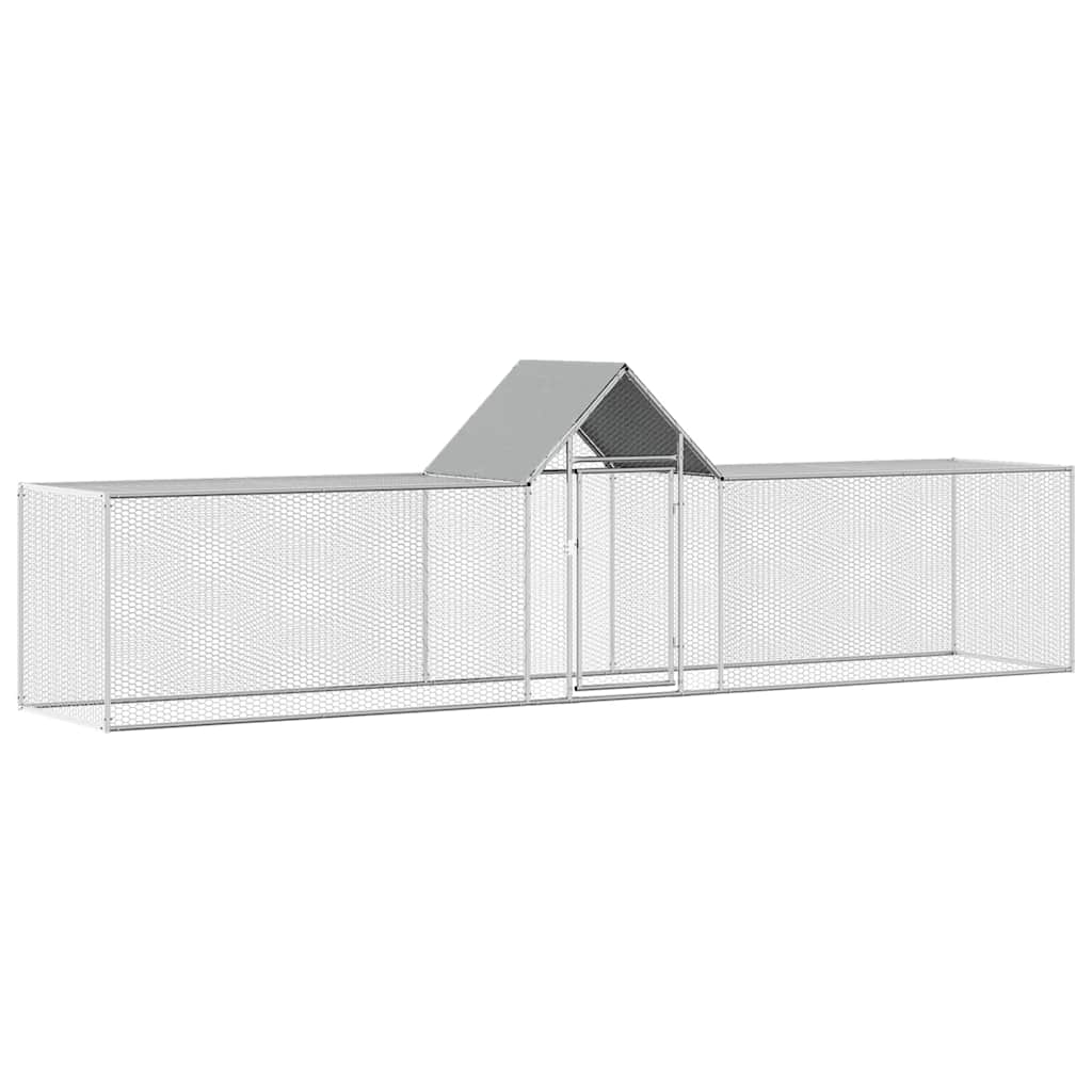 Galinheiro 5x1x1,5 m aço galvanizado