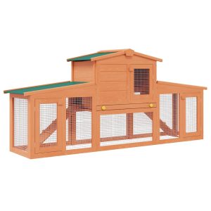 Coelheira grande para animais pequenos c/ telhados madeira