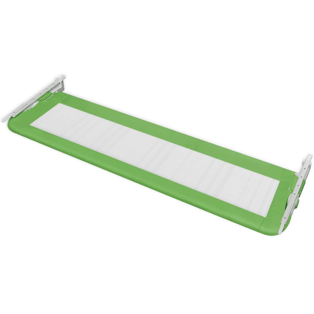 Barra de segurança para cama de criança 2 pcs 150x42 cm verde - Image 4