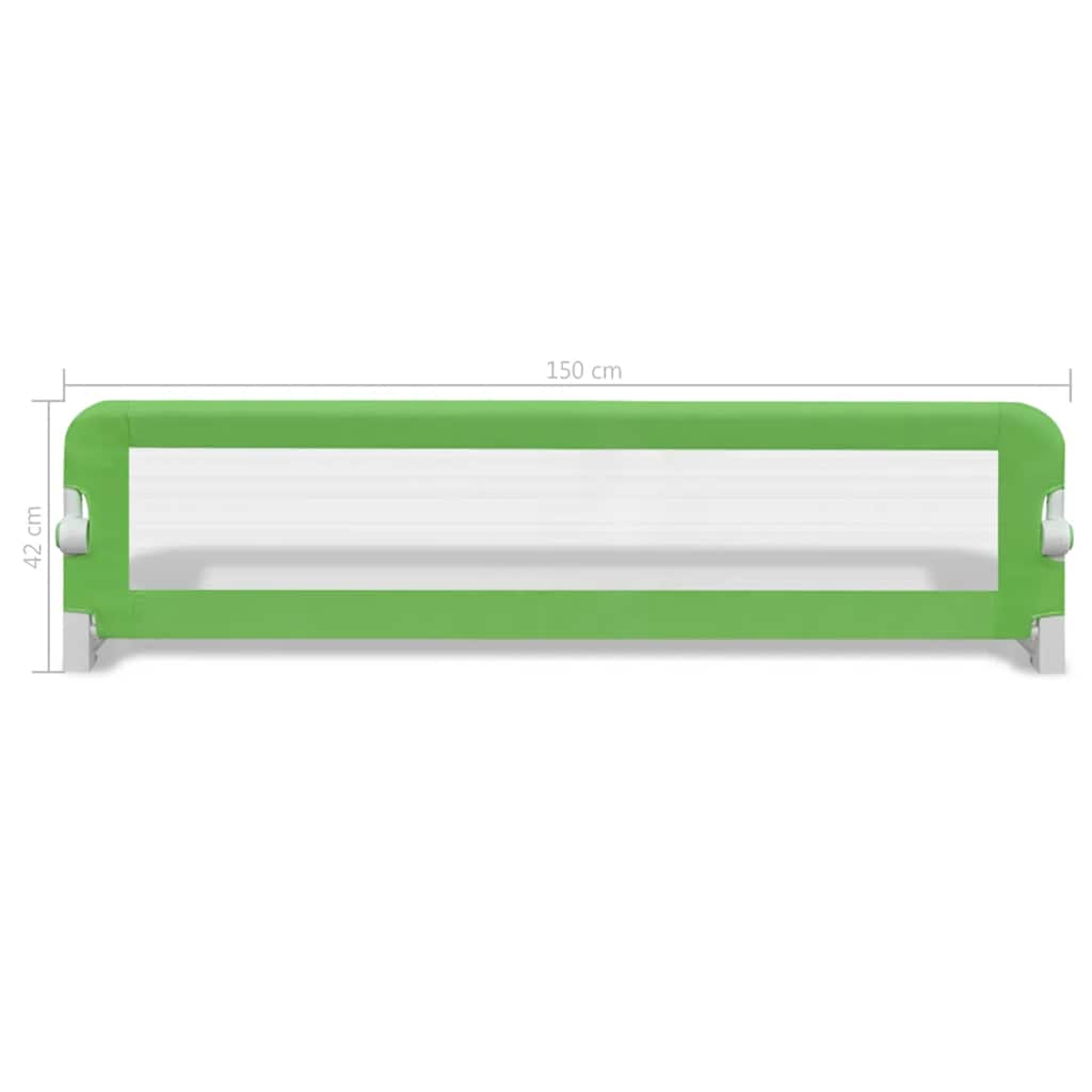 Barra de segurança para cama de criança 2 pcs 150x42 cm verde - Image 6