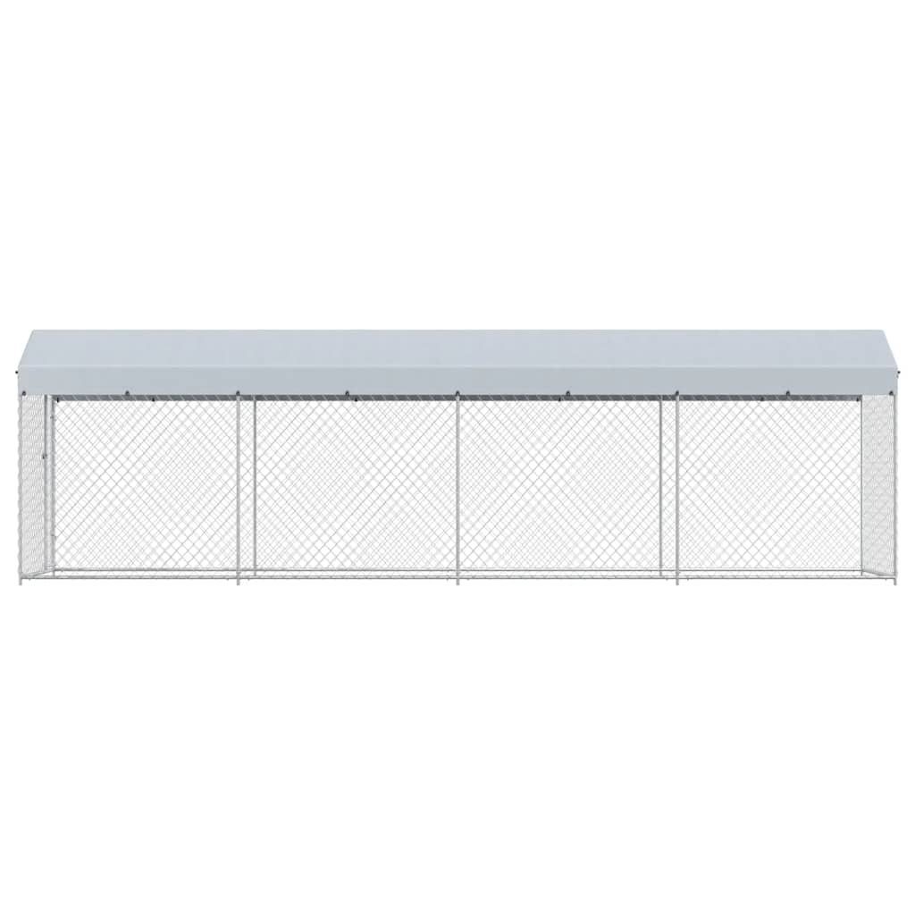 Canil de exterior com telhado 760x190x225 cm - Image 2