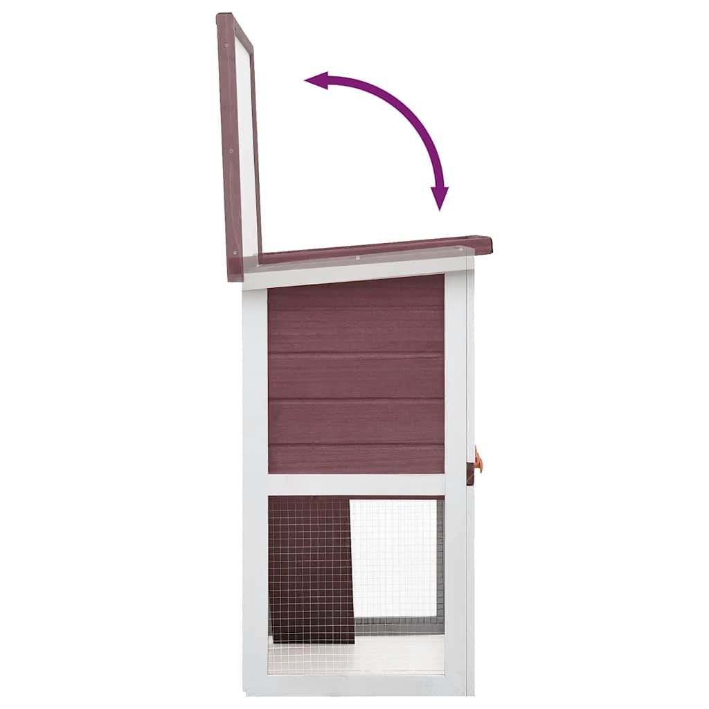 Coelheira de exterior 1 porta madeira castanho - Image 6