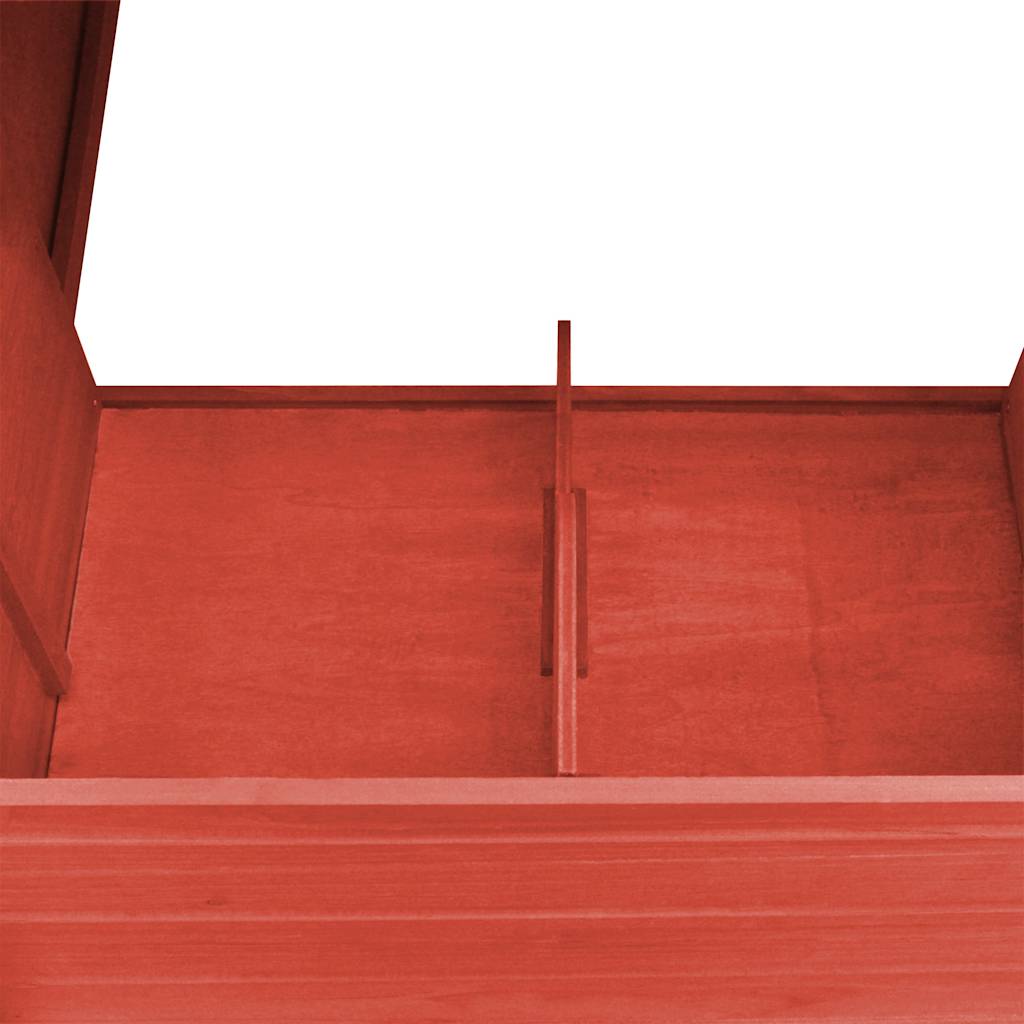 Galinheiro de exterior com gaiola para ovos madeira vermelho - Image 7