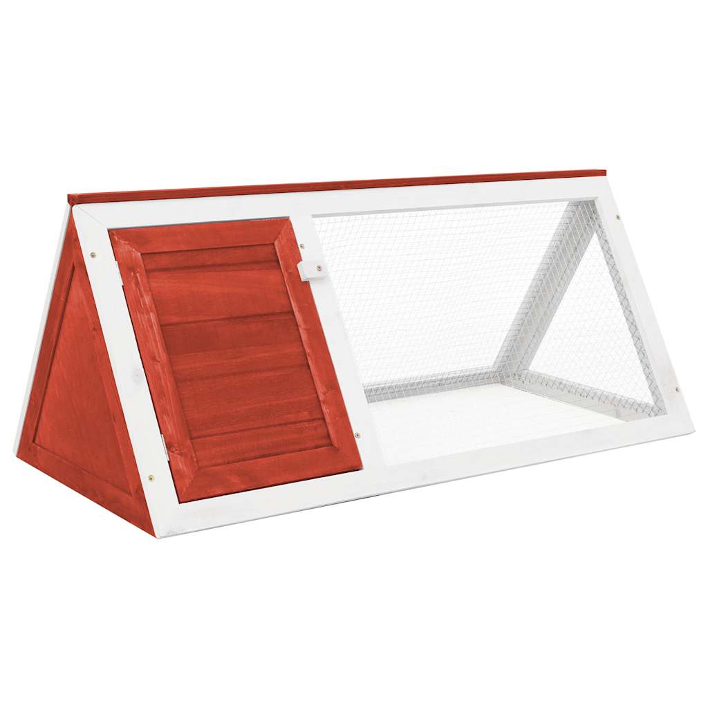 Gaiola para coelhos madeira vermelho