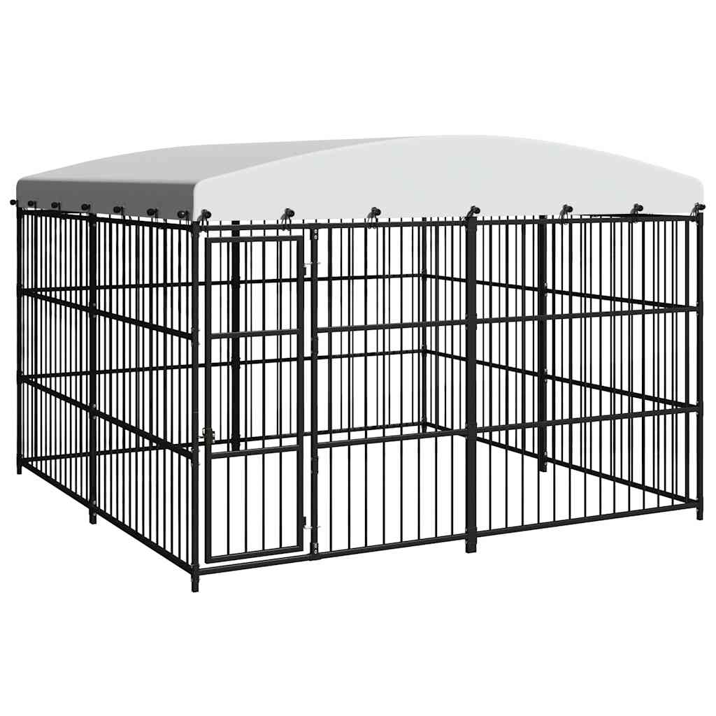 Canil com telhado de exterior 300x300x210 cm