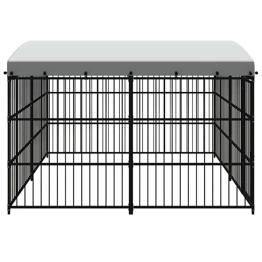 Canil com telhado de exterior 300x300x210 cm - Image 3