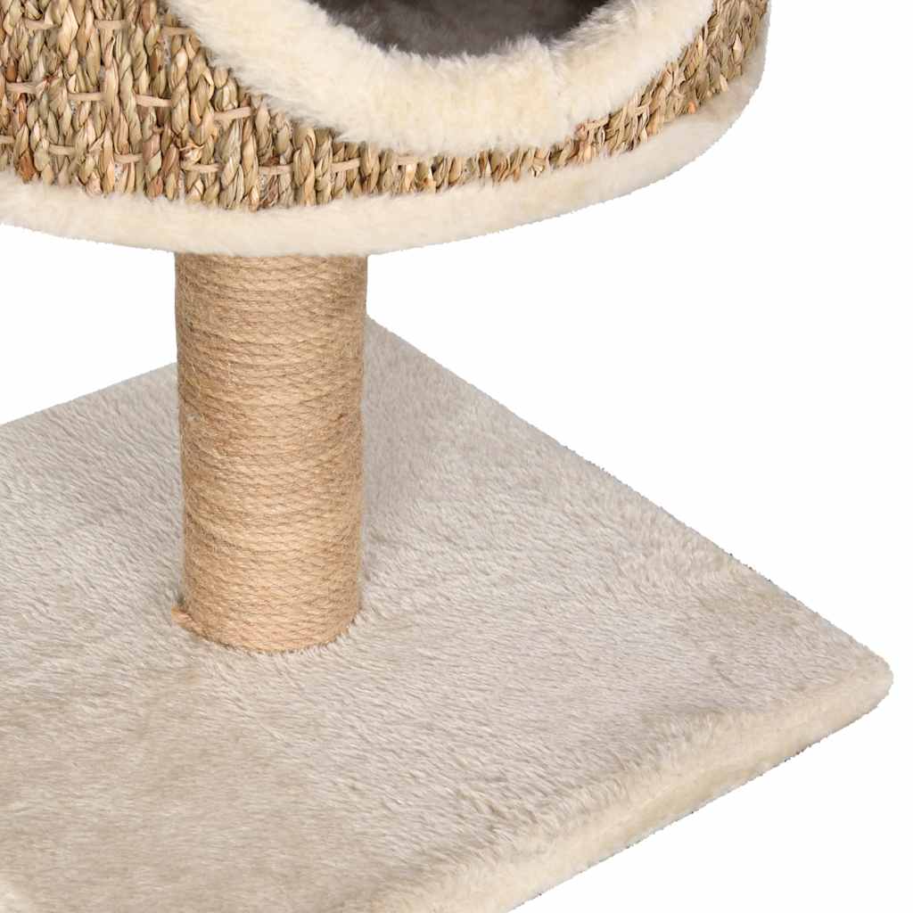 Árvore p/ gatos c/ ninho e poste arranhador 52 cm erva marinha - Image 6