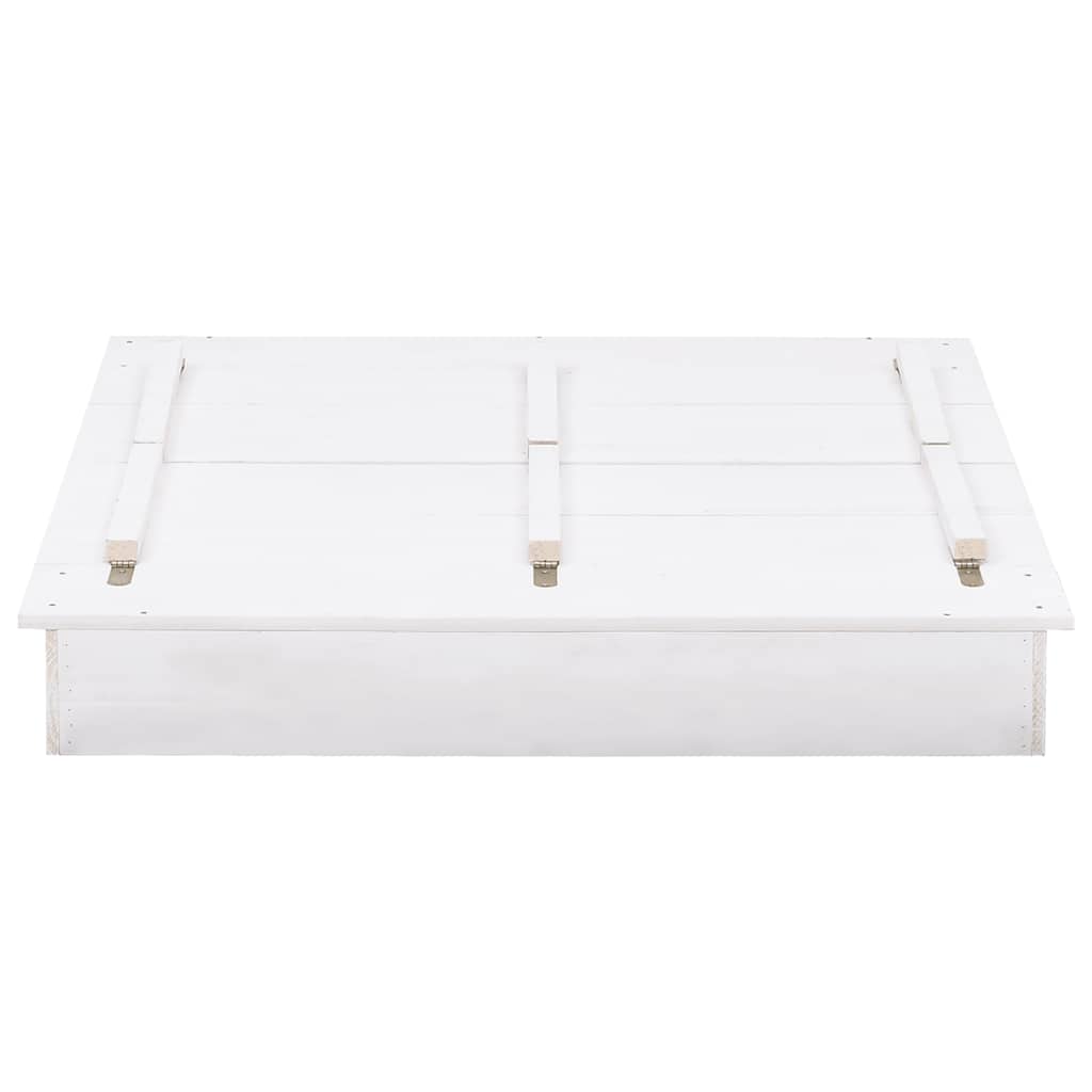 Caixa de areia 95x90x15 cm madeira de abeto branco - Image 4